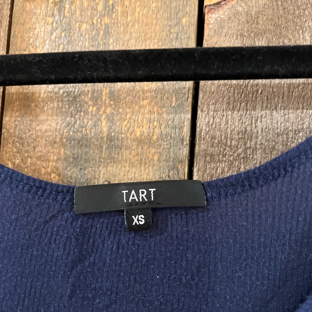 TART Navy Ribbed Tank X-Small - Picture 2 of 5